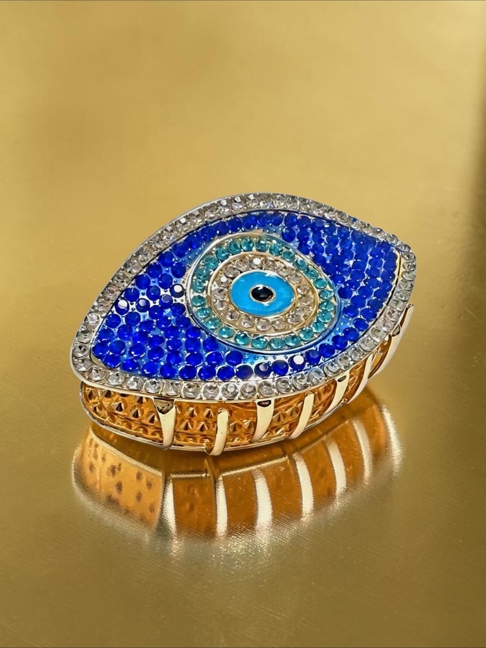 NEW Piper K Evil Eye Metal Hair Claw Clip 3.75 Inches New With Tag